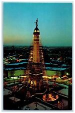 c1960's World's Tallest Christmas Tree Exterior Indianapolis Indiana IN Postcard picture