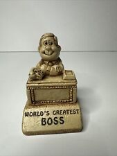 Vintage 70’s Paula Figurine “Worlds Greatest Boss” Made in USA 1975 W-424 picture