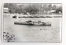 1989 Lake Norman North Carolina Hurricane Hugo Boat Sunk Damage VTG Press Photo picture