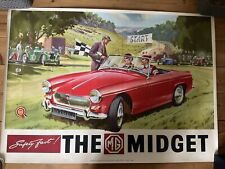 The MG Midget “Safety Fast” Original Advertising Poster 1963 Nuffield Press Ltd picture