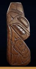 1988 PACIFIC NW Squamish NATIVE KILLER WHALE CARVING  Signed Wall Hanging picture