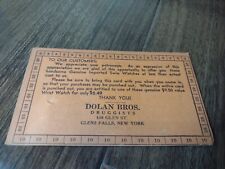 Dolan Bros Druggist Advertising Wrist Watch Glens Falls NY picture