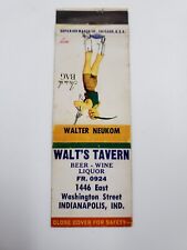 Walt's Tavern Indianapolis Indiana Girlie Matchbook Cover picture