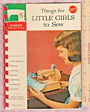 Things for Little Girls to Sew 1961 Singer Sewing Library no. 115 booklet easy picture