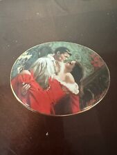 Vintage 1992 Gone With The Wind Oval Porcelain Music Box in Working order-3.5