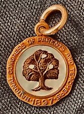 Vintage 10K Yellow Gold  Congress of Parents and Teachers 1897 Pendant picture