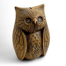 Vintage California Pottery Ceramic Owl Bank Mid Century Modern Boho MCM Bird  picture