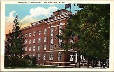 Worrell Hospital Rochester MN Minnesota WB Postcard UNP VTG Unused Vintage picture