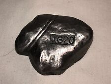 VINTAGE flat pewter rock stone stamped pewter Stamped 1620 1.5x2 inches picture