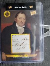 2023 Pieces Of The Past ELI WHITNEY Handwritten Relic Inventor Cotton Gin   KF picture