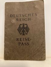 Vintage 1929 German Passport Married Couple picture