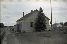1972 NP Northern Pacific - Roberts Montana MT Depot - Vintage Railroad Negative picture