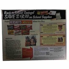 1983 Hershey's & Reese's Snack Size Chocolate Circular Coupon Advertisement picture