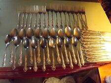 46pc Vintage IIC Stainless Steel Flatware picture