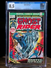 GHOST RIDER #1 Sept 1973 CGC 8.5 First Cameo of Damian Hellstrom Son of Satan picture