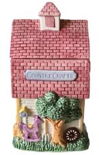 Vintage Country Crafts Store 3D Ceramic Treat Cookie Jar with Red Roof picture