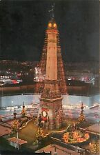 Postcard 1950s Indiana Indianapolis Christmas on the Circle Teich IN24-2119 picture