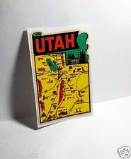State of Utah Vintage Style Travel Decal, Vinyl Sticker, luggage label picture