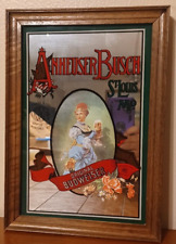 Vintage Anheuser Busch Budweiser St Louis MO Bar Mirror 9”x13” Made in England picture