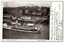 St. Louis Missouri MO Postcard Steamboat Landing Exterior Building 1905 Vintage picture