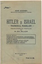 Hitler and Israel Jewish Race War Romania Booklet 1937 Judaica Extremely Rare picture