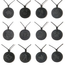 Round Triangle Shungite Stones Constellation Crystal Necklace Pendant Protection picture