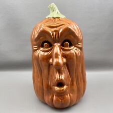 Vintage Large SCIOTO Ceramic Mold Pumpkin Jack O Lantern Sculpture Halloween picture