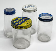 Vintage Glass Jars Lot 4 Peter Pan Postum George Mason French Dressing picture