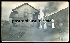 APPIN Ontario 1910s Train Station. Real Photo Postcard picture