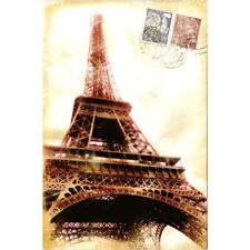 Paris France Eiffel Tower Postcards Travel Journal Souvenir Unposted Junk Journa picture