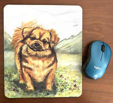 Mouse Pad ~ Tibetan Spaniel ~  By Artist Lyn Hamer Cook picture