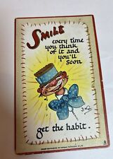 Vintage Postcard Smile Everytime You Think Of It Raphael Tuck & Sons picture