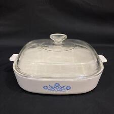 Vintage Corning Ware Blue Cornflower 11 Inch Casserole Dish and Lid P-16-B picture