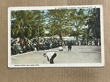 Postcard St. Petersburg FL Florida Williams Park Roque Courts Vintage PC picture