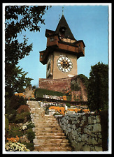 Austria Schlossberg Graz Uhrturm Restaurant Ad Continental Postcard  cl26 picture