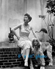 GYPSY ROSE LEE STRIPPER LEGEND with AFGHAN HOUND DOG 142 picture