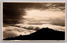 RPPC Mt Washington New Hampshire Silhouette Postcard picture