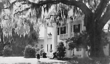 Postcard NC: Mansion, Orton Plantation, Southport, North Carolina, B&W picture