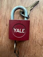 VINTAGE Red YALE & TOWNE  LOCK includes 2 KEY picture