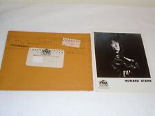Howard Stern K-Rock 92.3 New York City Rare Promo Photo & Original Envelope 1989 picture
