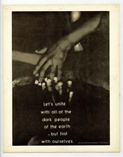 Black Civil Rights Poster 1970 Self Respect Unity African American Empowerment picture