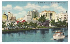 Miami Florida FL Postcard River Downtown picture