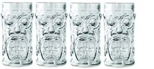 Set of 4 Anchor Hocking Glass Screaming Tiki Glasses picture