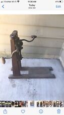 Vintage Heavy Duty Boring Machine Barn Beam Post Auger Drill Farm Tool picture