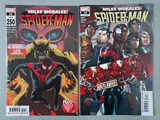 MILES MORALES SPIDERMAN #10 - 1ST ULTIMATUM & #18 OUTLAWED (2019) MARVEL COMICS picture