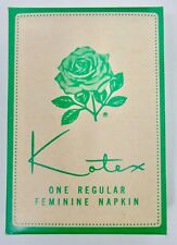 VINTAGE 1959 KOTEX FEMININE NAPKIN PAD ONE IN SEALED BOX picture