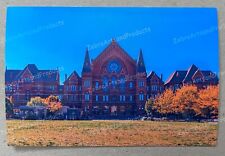 Postcard blank unused Cincinnati Music Hall 4x6 with description and background picture