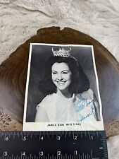 1972 Press Photo Copy  Janice Bain, Miss Texas - Signed Signature  Water Stain picture