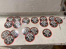 Detroit Red Wings 1990’s Lucky Puck Cardboard Coasters Lot : 8 Different #’s B35 picture