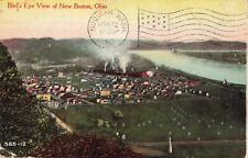 Birdseye View New Boston Ohio OH 1912 Postcard picture